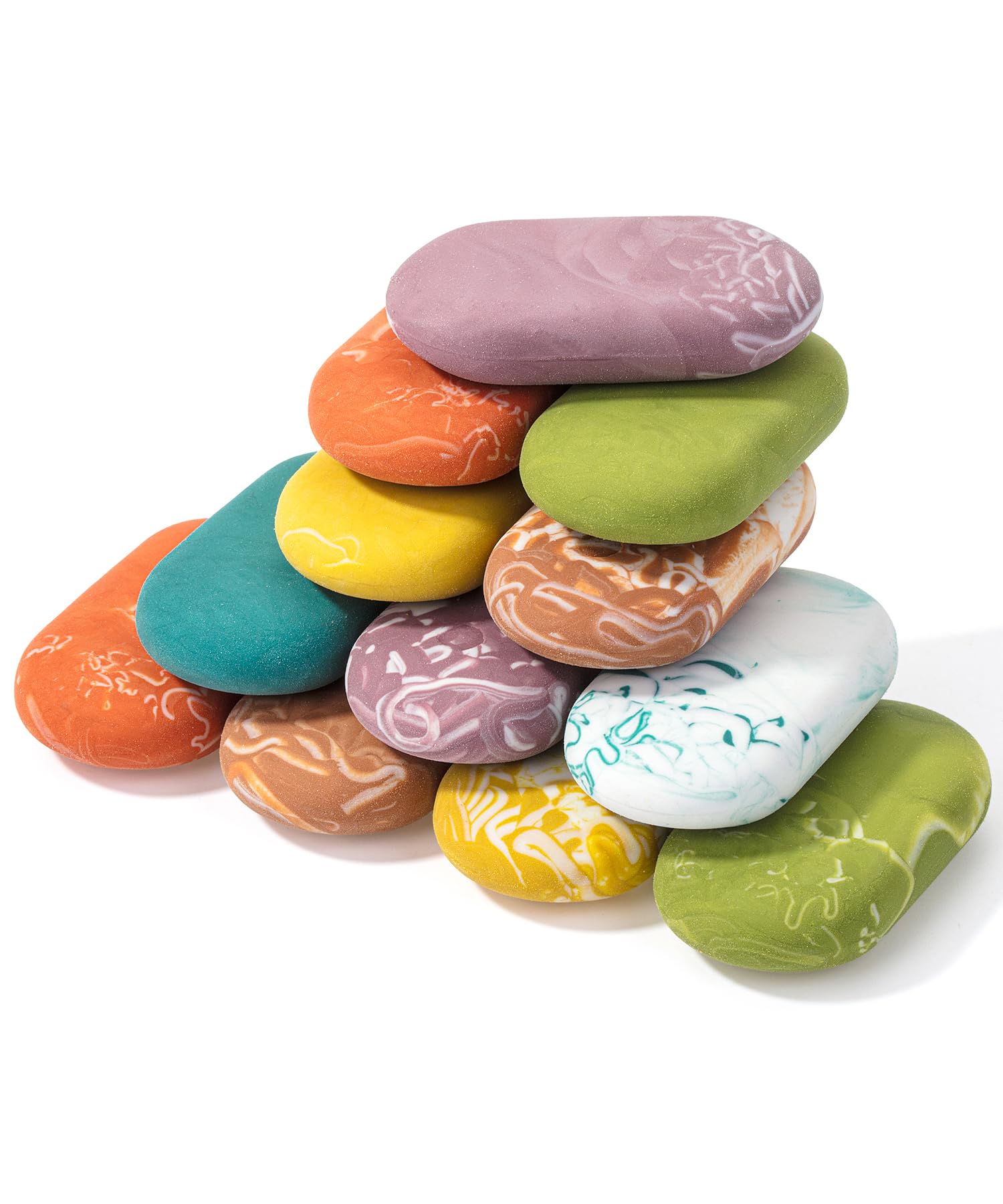 Mr. Pen- Erasers, 12 Pack, Earthy Colors, Marble Pencil Eraser, Eraser For Pencil, Mr Pen Erasers, Easter Egg Fillers