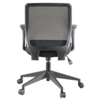 Lorell LLR84868 Executive Mid-Back Work Chair, Black