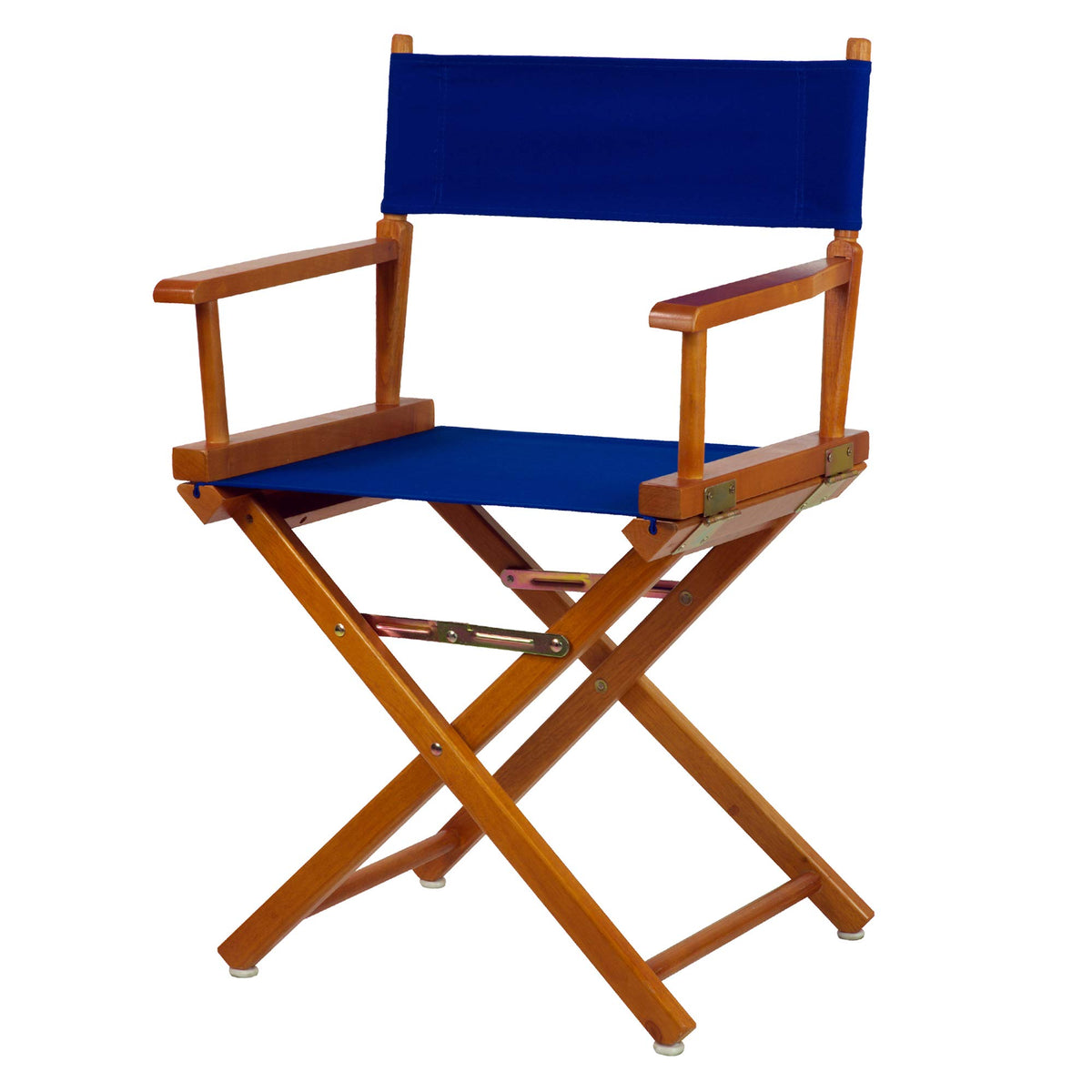 Casual Home 18&quot; Director's Chair Honey Oak Frame with Royal Blue Canvas