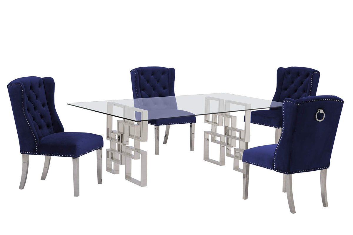 Best Quality Furniture Dining Sets, Navy Blue