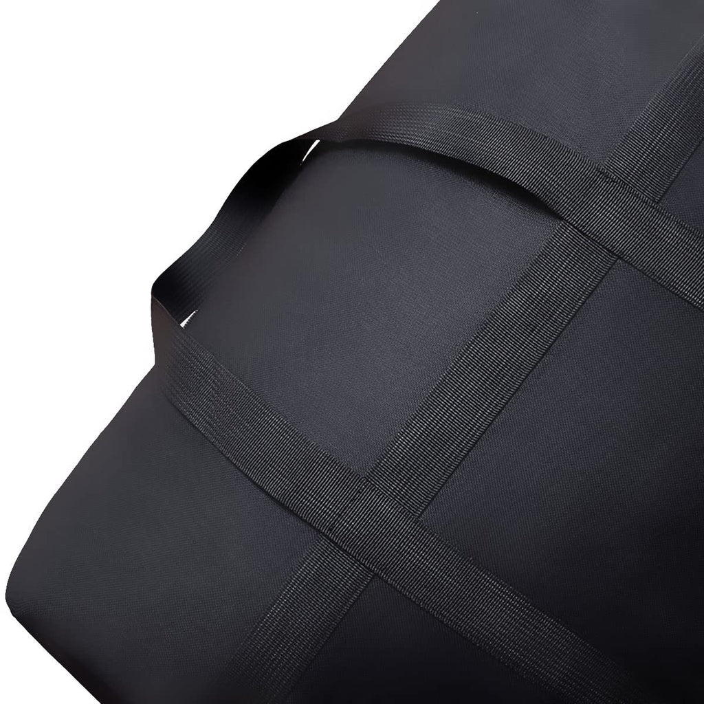 Iweik Multipurpose Extra Large Heavy Duty Storage Bags Duffle Bags For Space Saving Moving Storage (120L, Black)