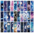 Space Planets Moon Theme Colorful Paper Bookmarks, 30Pcs