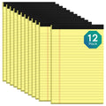 Yellow Legal Pads 5X8 Notepads, 12 Pack Small Note Pads 5X8 College Ruled Perforated Memo Pad For Work, Narrow Ruled Lined Writi