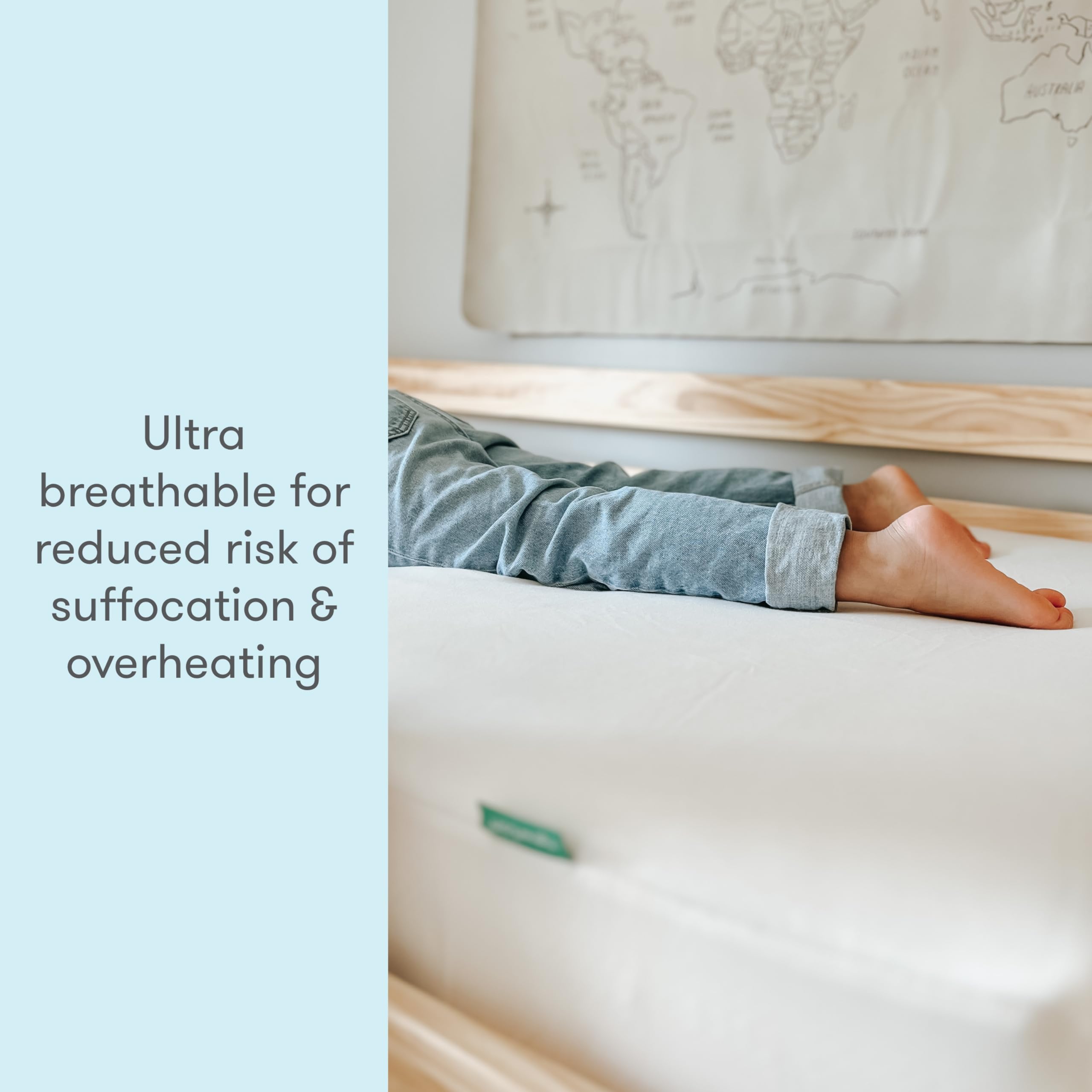 Newton Baby Cream Organic Twin Mattress Pad, Waterproof, Greenguard Gold, Gots Certified, 39X75X12In, 5Lbs