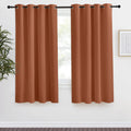 NICETOWN Halloween Blackout Burnt Orange Curtain & Drape, Burnt Orange, W55 x L68, 1 Panel, Room Darkening Light Blocking Window