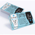 Tumbler Care Card - Business Cards - 3.5' X 2' Standard Business Card - Set Of 50 - Blank Stationery - Beautiful And Minimalis