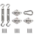 Patio Paradise Heavy Duty Shade Sail Hardware Kit for Triangle Sun Shade Sail Installation - 6 Inch
