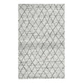 Kosas Home Hastings 24 x 36 Diamond Wool Area Rug in Ivory/Gray