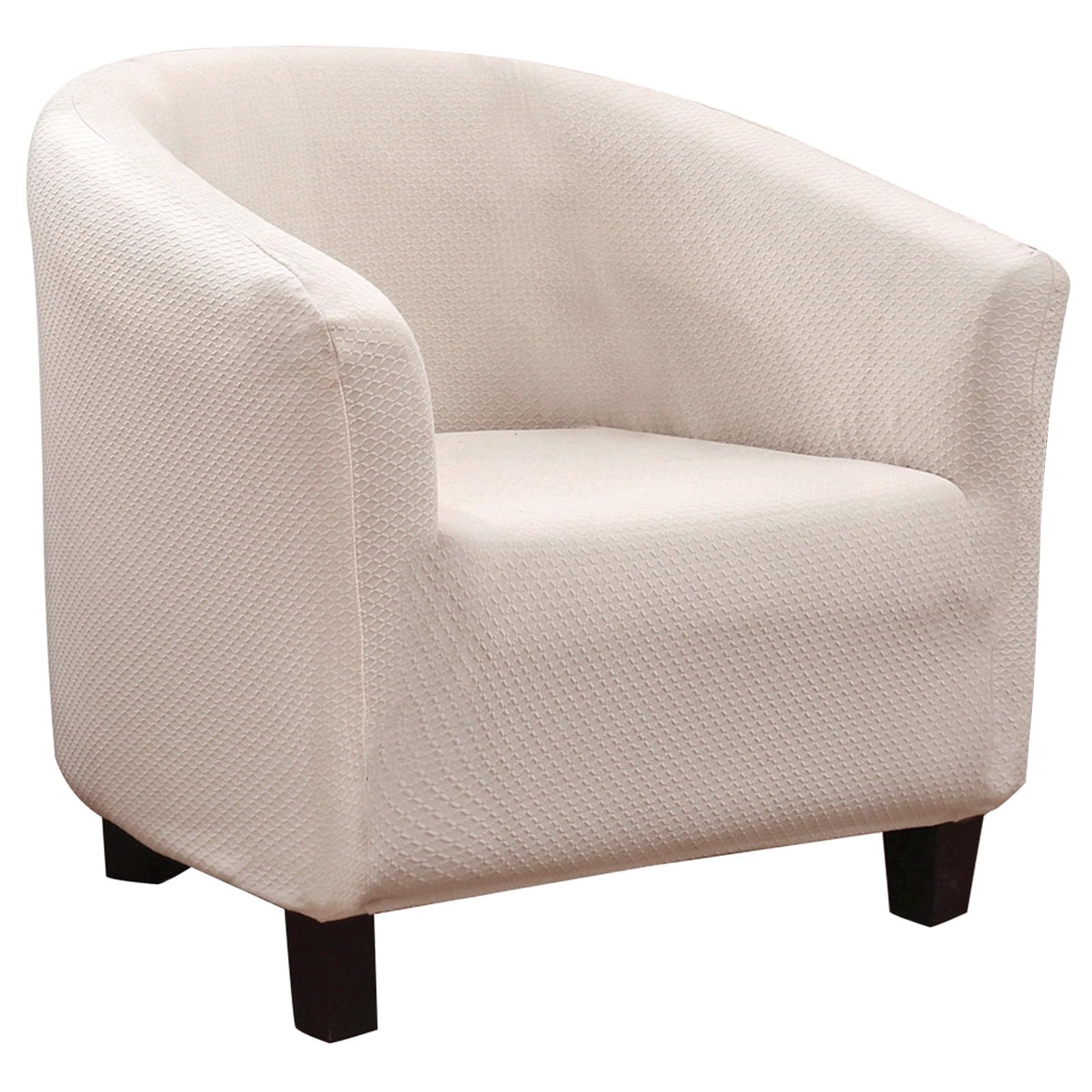 Searchi Club Chair Slipcover Stretch Barrel Chair Covers Jacquard Tub Chair Slipcovers Spandex Armchair Sofa Cover Removable Cou