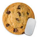 Pingpi Giant Chocolate Chip Cookie - Circle Mouse Pad - Rubber Mousepad - Funny - Coworker Present Teacher Present