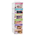 Kids Clothes Organizer, Weekly Clothes Organizer for Kids, Weekday, 6 Shelf