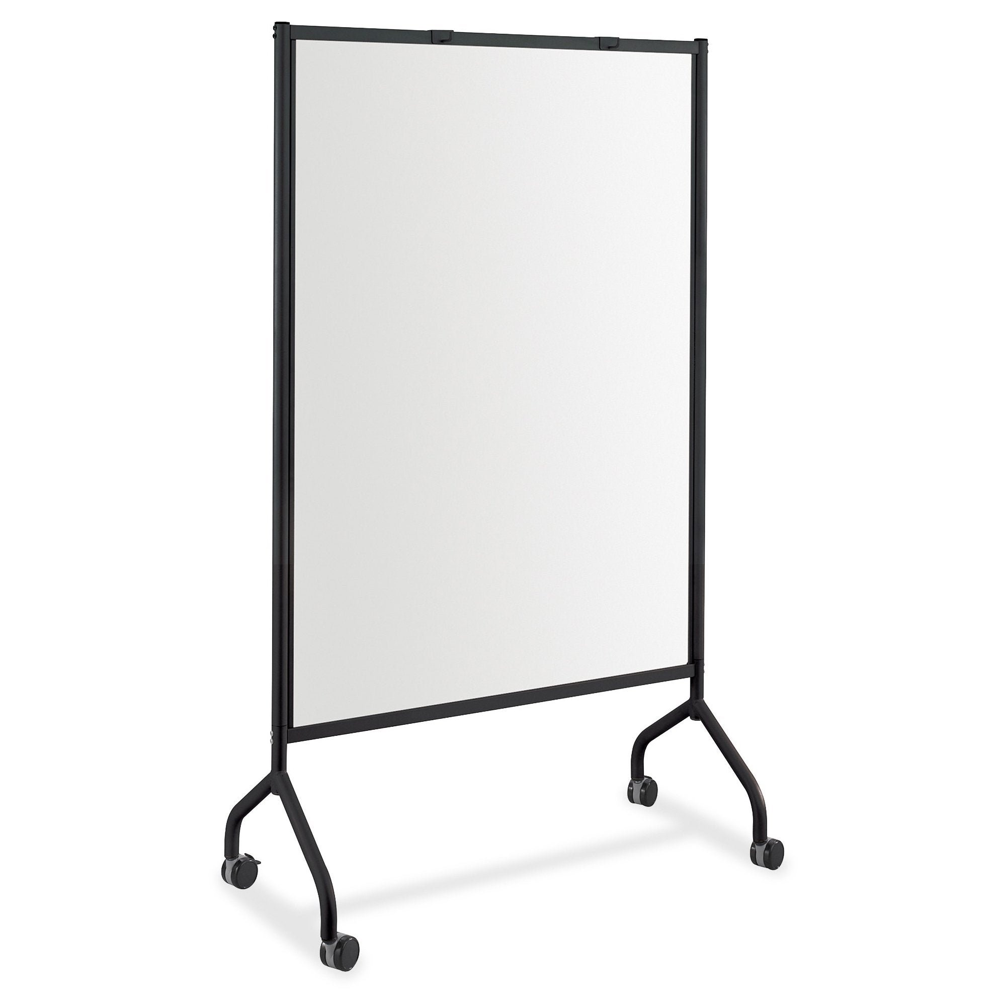 Safco Products Impromptu Full Collaboration Whiteboard Screen 8511BL, Black, 42W x 72H, Double-Sided Magnetic Dry Erase Boar