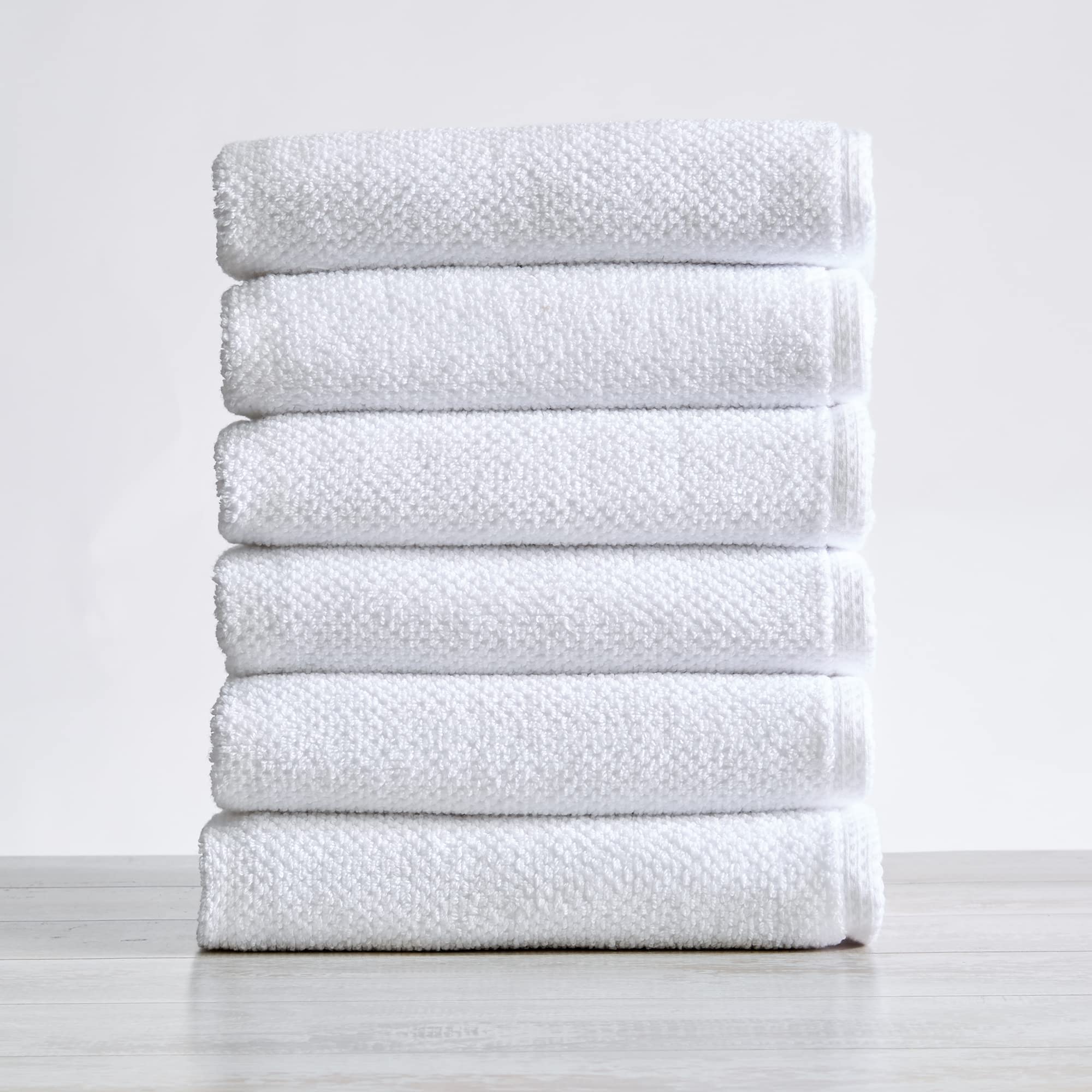 Great Bay Home 100% Cotton Hand Towel Set (16 X 28 Inches) Highly Absorbent, Textured Popcorn Weave Hand Towels. Acacia Collecti