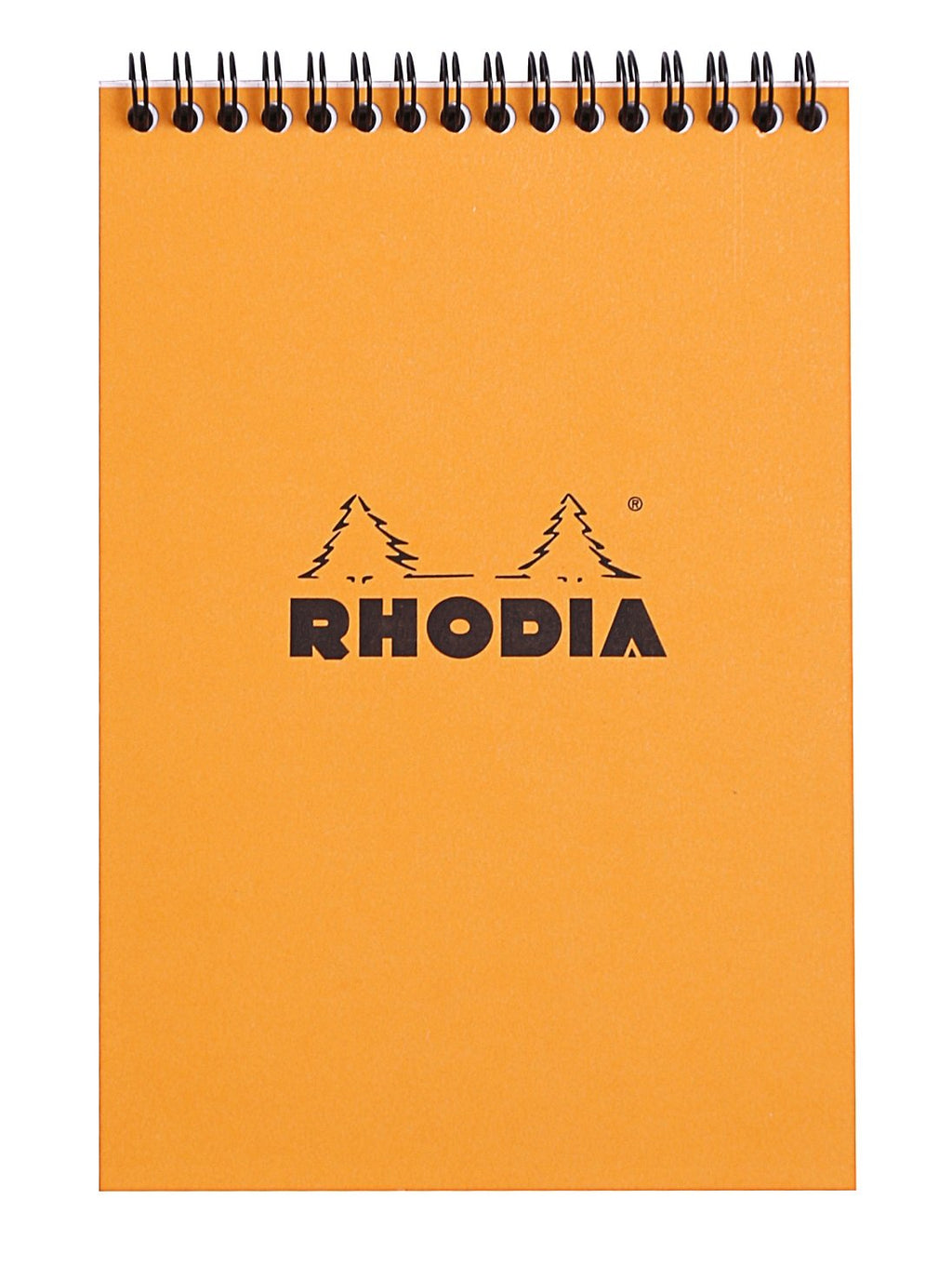 Rhodia Wirebound Notepad, A5, Square Ruling - Orange