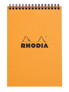 Rhodia Wirebound Notepad, A5, Square Ruling - Orange