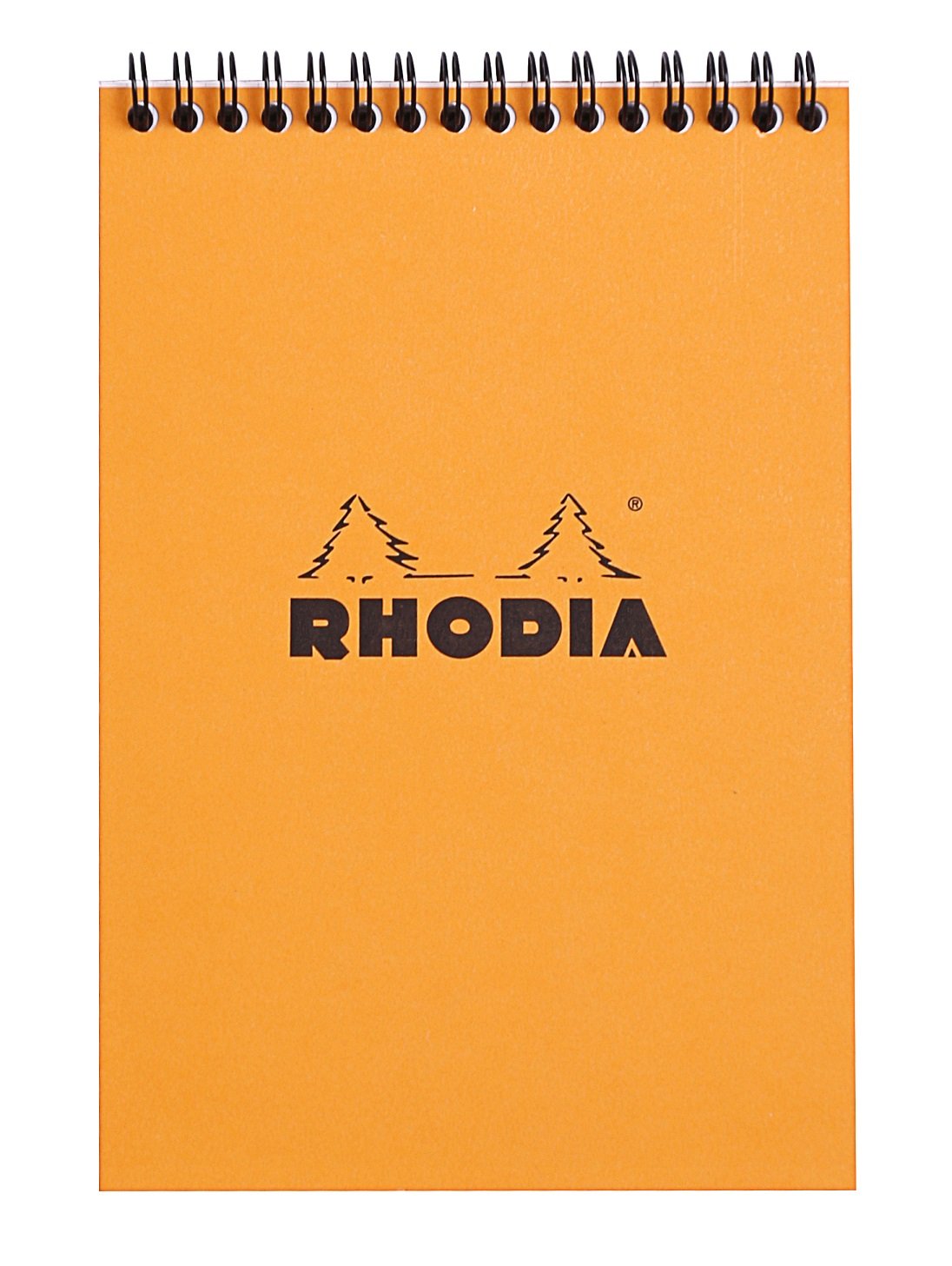 Rhodia Wirebound Notepad, A5, Square Ruling - Orange
