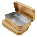6 Pcs Metal Hinged Tin Box Container Mini Portable Small Storage Container Kit with Lid for Home Storage 3.7 x 2.3 x 0.8 Inch, G