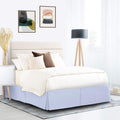 Nestl Ice Blue Twin XL Bed Skirt - Twin XL Size Bed Skirt 14 Inch Drop - Brushed Microfiber Bed Skirts - Hotel Quality Pleated B