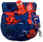 Jay Franco Marvel Spiderman Travel Set - 3 Piece Kids Travel Set Includes Blanket, Pillow, & Plush