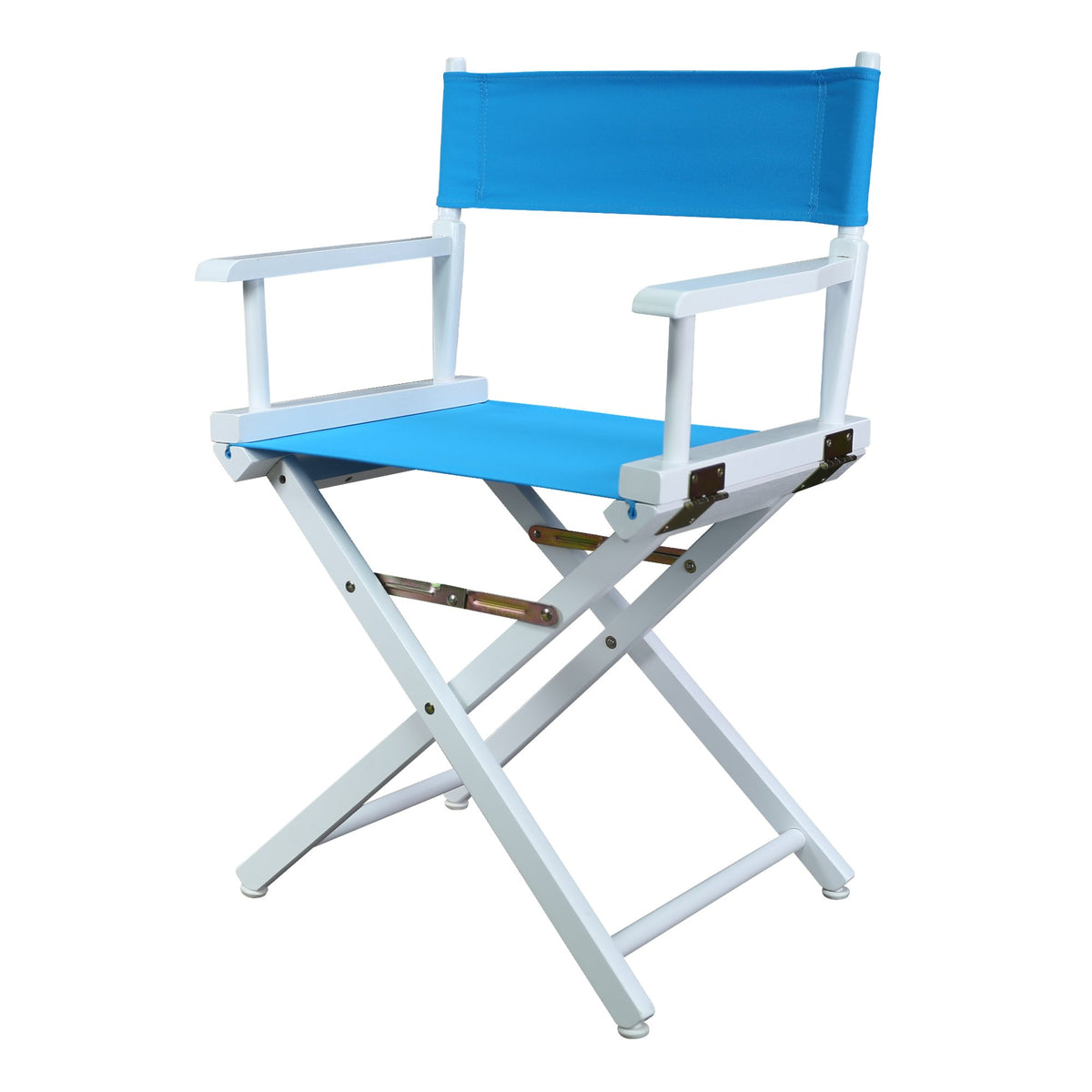 Casual Home 200-01/021-27 Director Chair 18&quot; - Classic Height Whiteframe/Turquoise Canvas