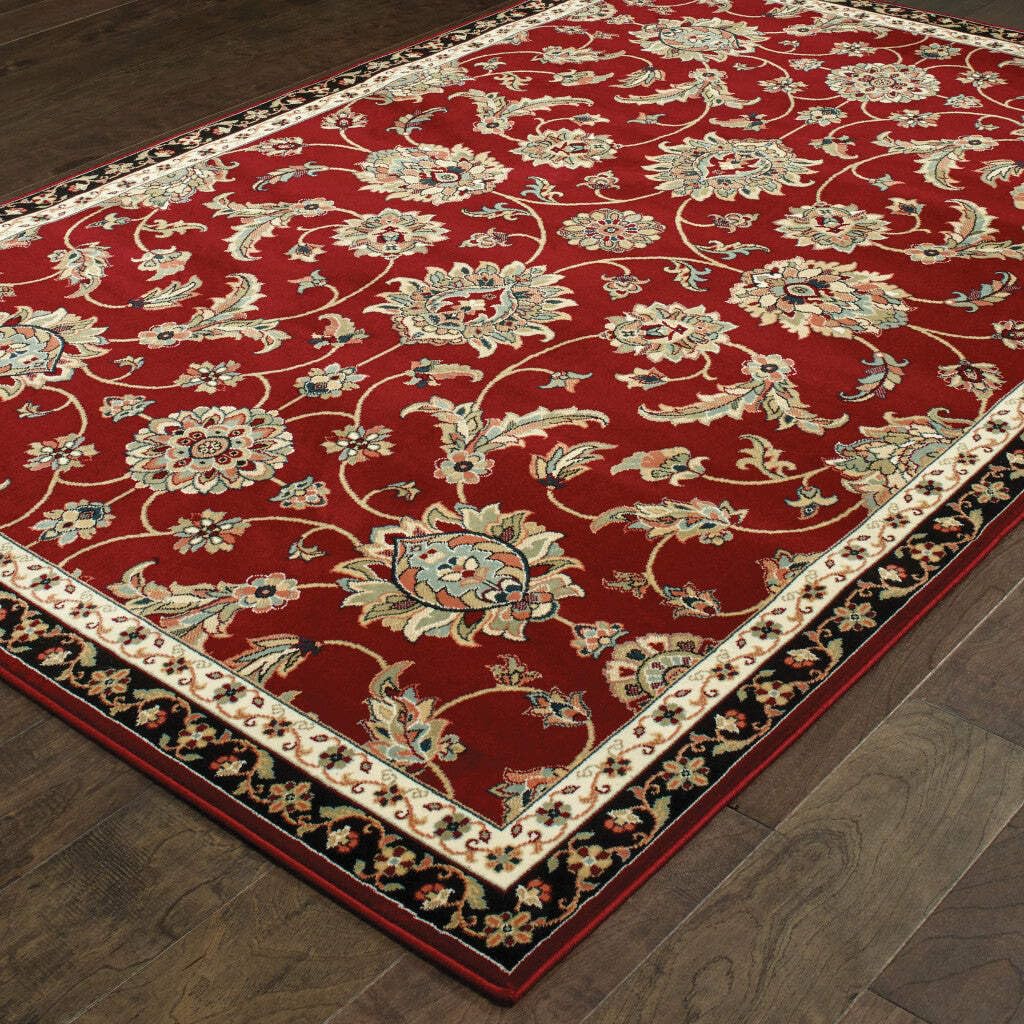 HomeRoots 509131 6 x 9 ft. Oriental Power Loom Stain Resistant Area Rug Multi Color
