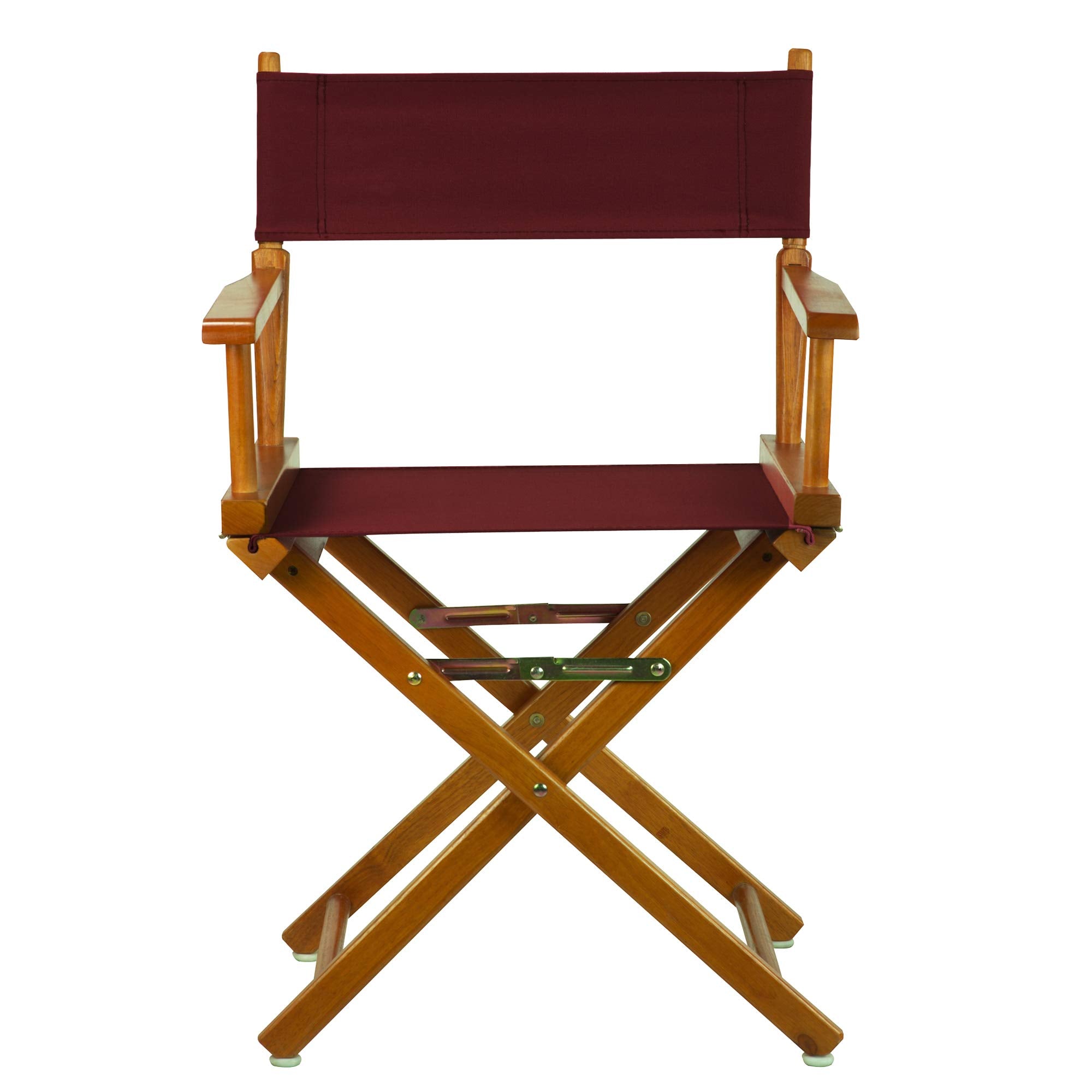 Casual Home 18&quot; Director'S Chair Honey Oak Frame With Burgundy Canvas