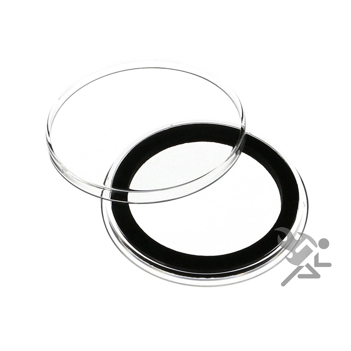 Onfireguy 20Pcs 38Mm Black Ring Coin Holder Capsules For 1Oz Silver Dollars | Protective Coin Cases For Morgan, Peace, Eisenhowe