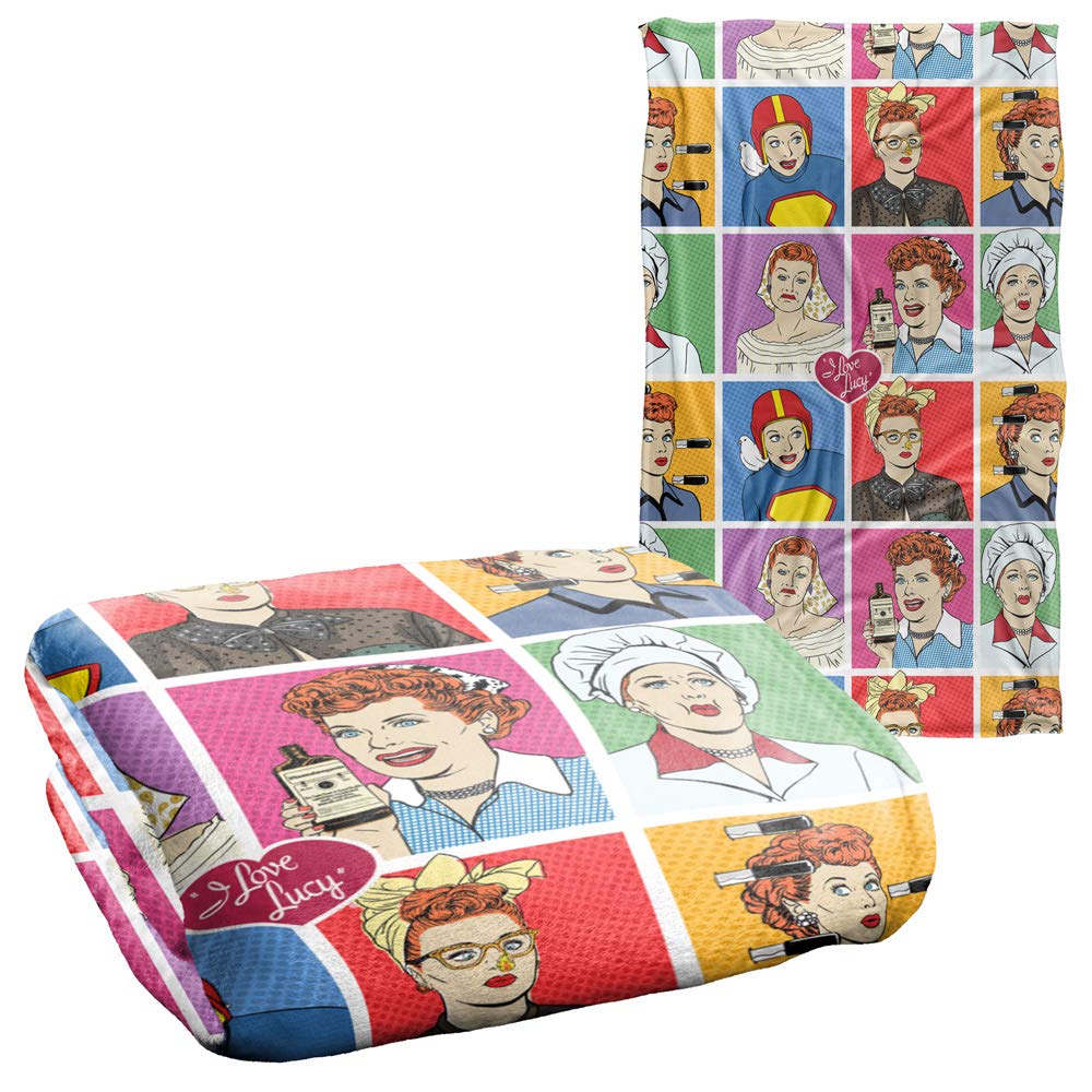 Trevco I Love Lucy Comic Silky Touch Super Soft Throw Blanket 36' X 58'