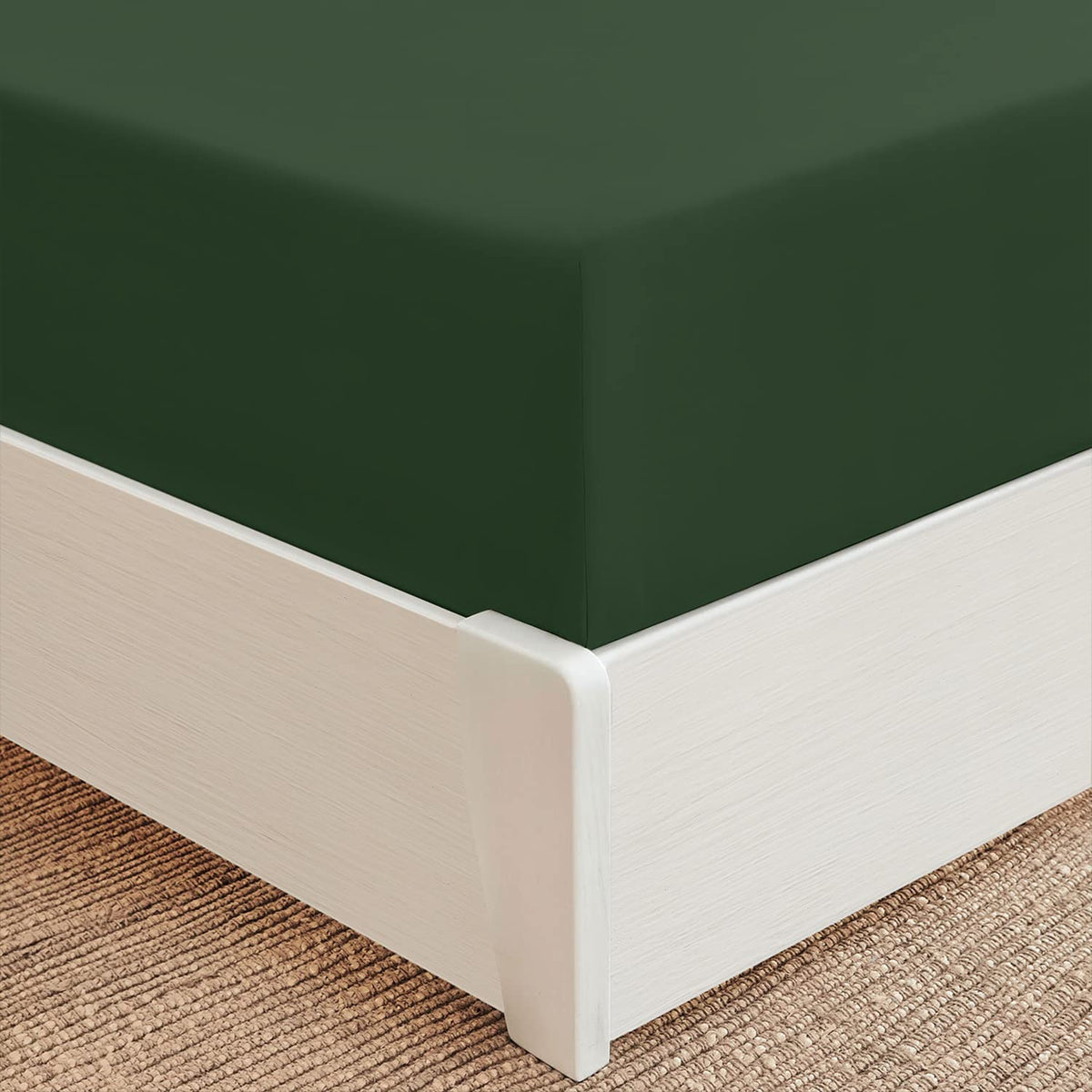 Mellanni Extra Deep Pocket Twin Fitted Sheet - Iconic Collection Bedding Sheets - Soft & Cooling Sheets For Up To 21' Deep Matt