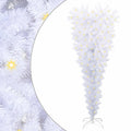 vidaXL Artificial Christmas Tree White 59.06 in PVC and Steel