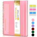 Spiral Notebook Journal 8.5    X 11   , A4 Large Pink Notebooks For Women Men, College Ruled Lined Journal, 100 Gsm Paper, Plast
