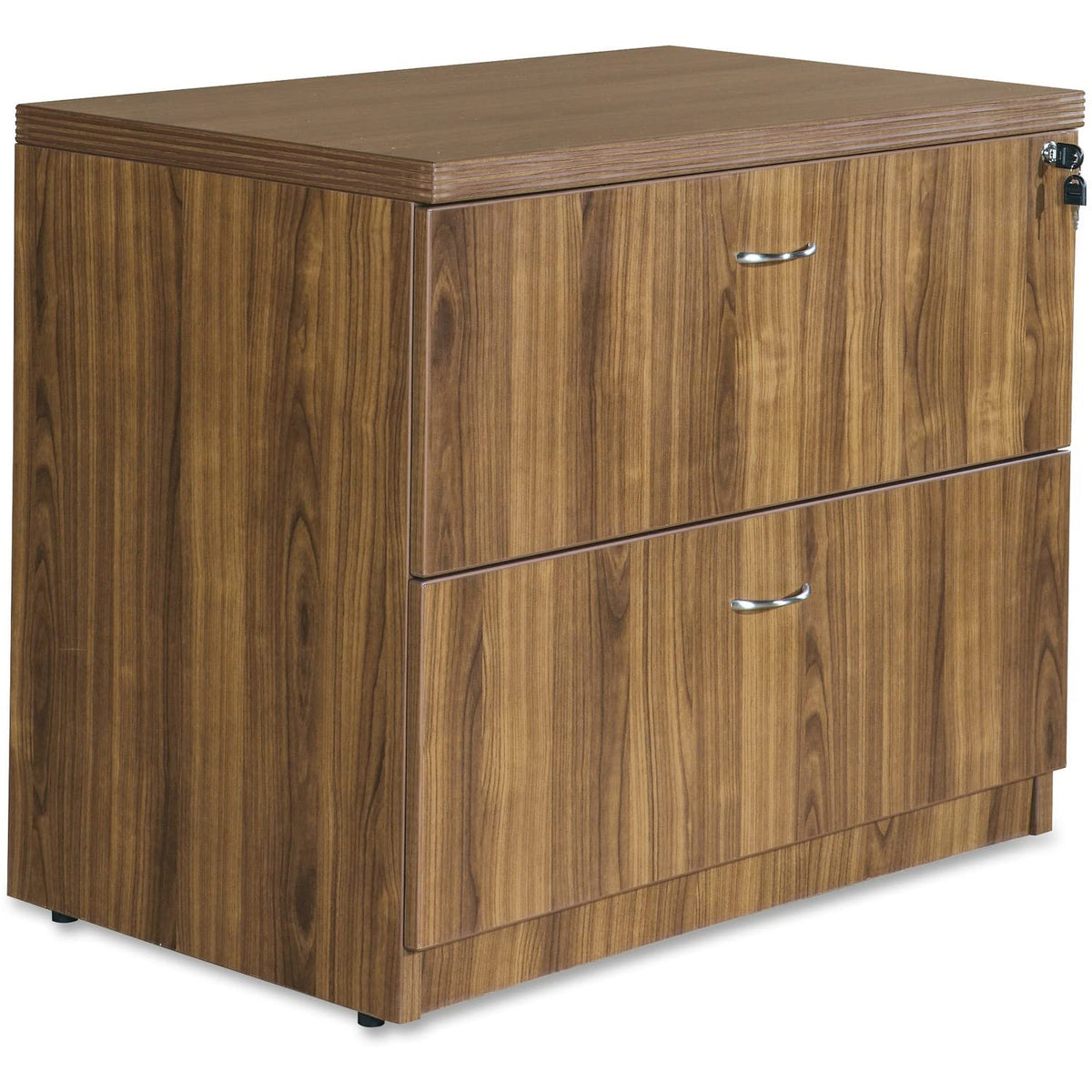 Lorell Chateau Series Walnut Laminate Desking