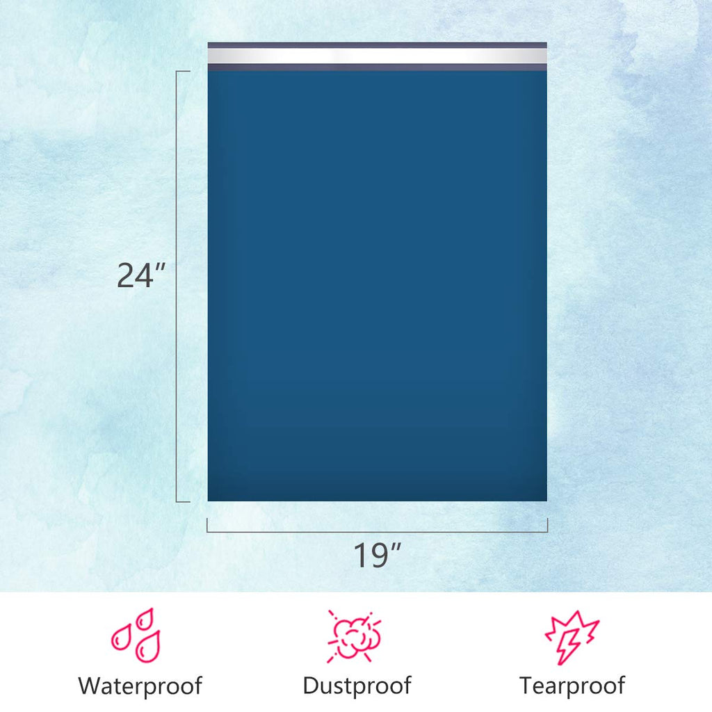 Ucgou Poly Mailers 19X24 Inch Navy Blue 100 Pack Extra Large Shipping Bags Strong Thick Mailing Envelopes Self Seal Adhesive Wat
