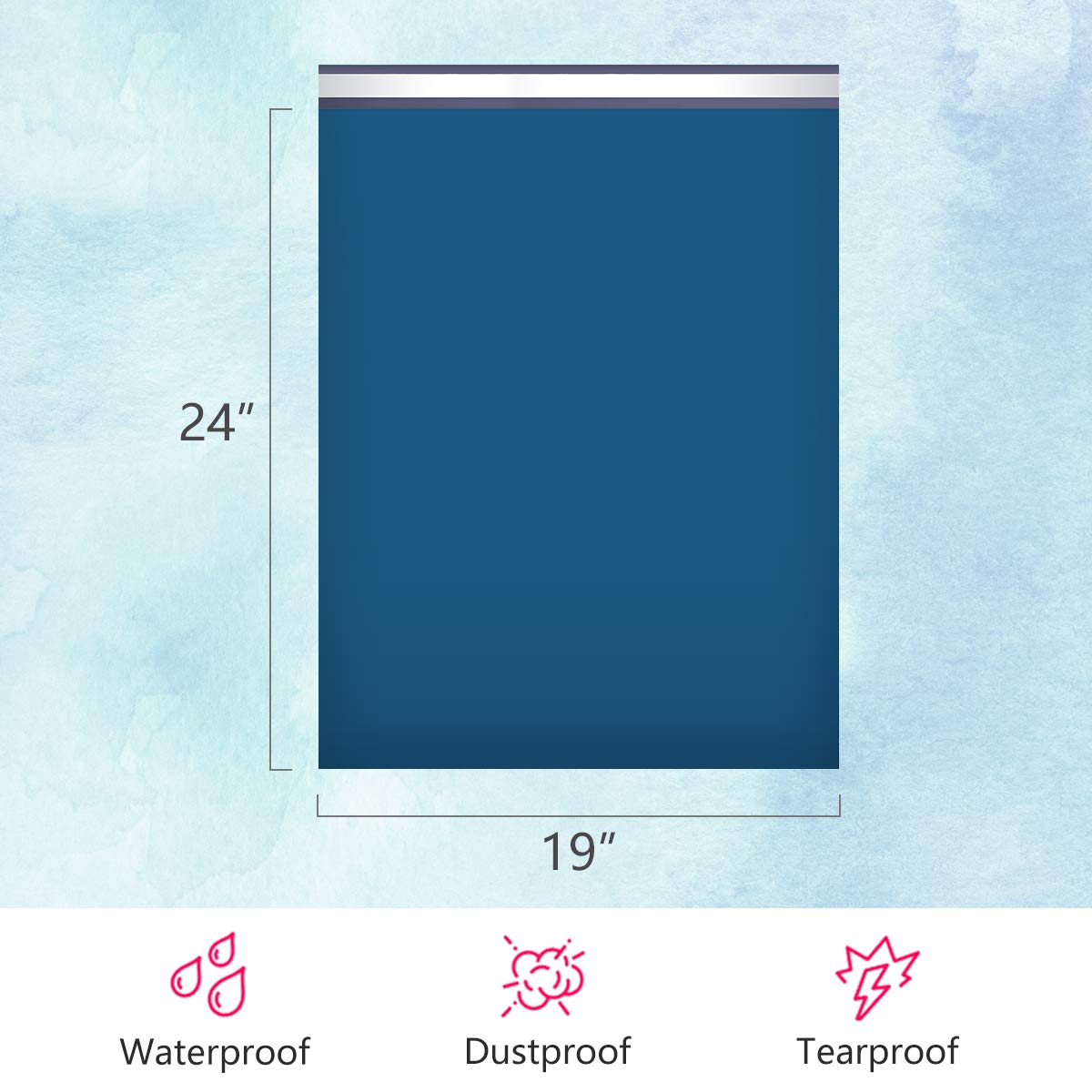 Ucgou Poly Mailers 19X24 Inch Navy Blue 100 Pack Extra Large Shipping Bags Strong Thick Mailing Envelopes Self Seal Adhesive Wat