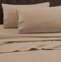 Tribeca Living California King Luxury Solid Flannel Extra Deep Pocket Fitted Sheet, Fits Up To 24' Mattress, Cashmere