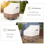 Solotoo Patio Chair Covers 2 Pack,Outdoor Furniture Covers Waterproof,35W X 37D X 36H Inches Outdoor Chair Cover Used For Garden