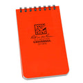 Rite In The Rain Weatherproof Top Spiral Notebook, 3' X 5', Orange Cover, Universal Pattern, 6 Pack (No. Or35L6)