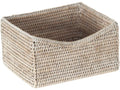 KOUBOO 1060080 La Jolla Shelf Basket, White-Wash