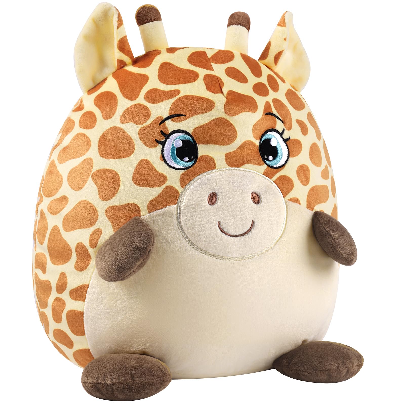 Cute Giraffe Plush Pillow Kids Pillow Toy Soft Baby Girl Gifts Stuffed Animals, Squishy Plushies, Cuddle Plush Pillow For Kids &