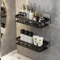 Tpj Mart SelfAdhesive Heavy Duty Metal Bathroom Storage Corner Rack, Shelf Organizer, Shampoo Holder For Bathroom Without Drill