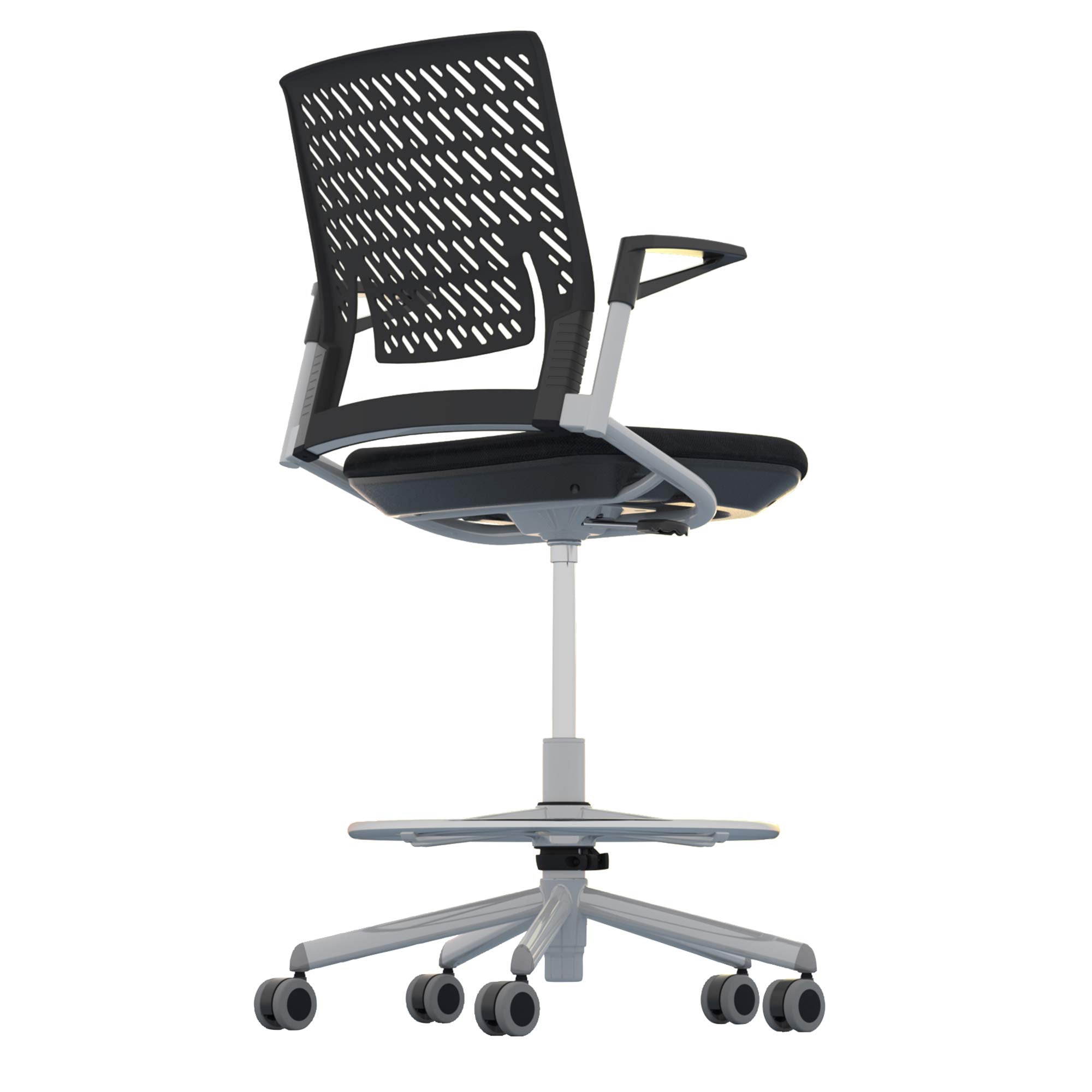 Safco Thesis Flex Back Stool, Black