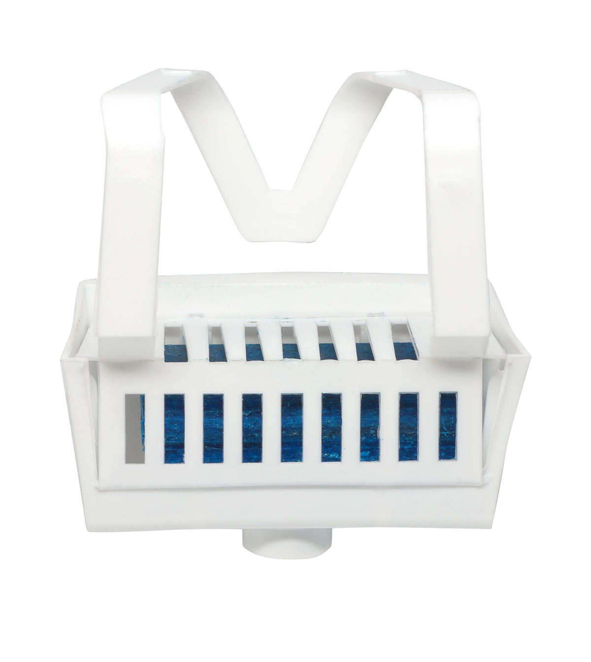 Big D Industries Non-Para Toilet Bowl Block, Lasts 30 Days, Evergreen Scent, White, 12/box
