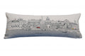 HomeRoots Cream 35' White Washington DC Daylight Skyline Lumbar Decorative Pillow