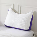 HOMELAB Adjustable Shredded Memory Foam Curve Pillow Queen Size 29x19, Oversized Crescent Design for Side & Back Sleepers, Doubl