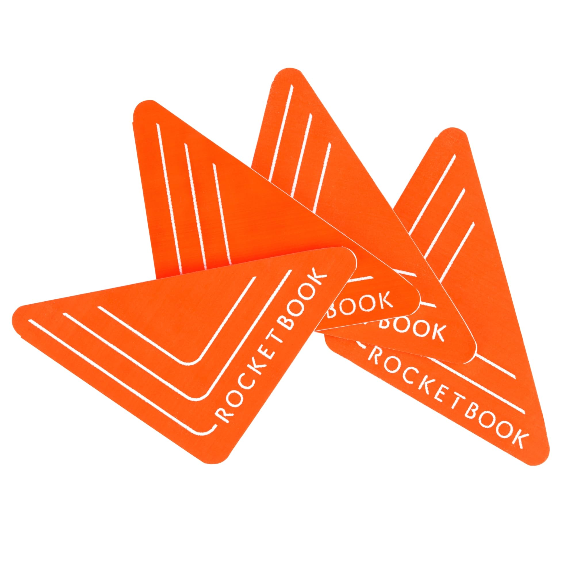 Rocketbook Beacons Smart Stickers For Whiteboards, Triangles, Orange, 2.5'H, 4/Pack