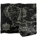 The Lord Of The Rings Blanket, 60'X80' Black Map Of Middle Earth Silky Touch Super Soft Throw Blanket