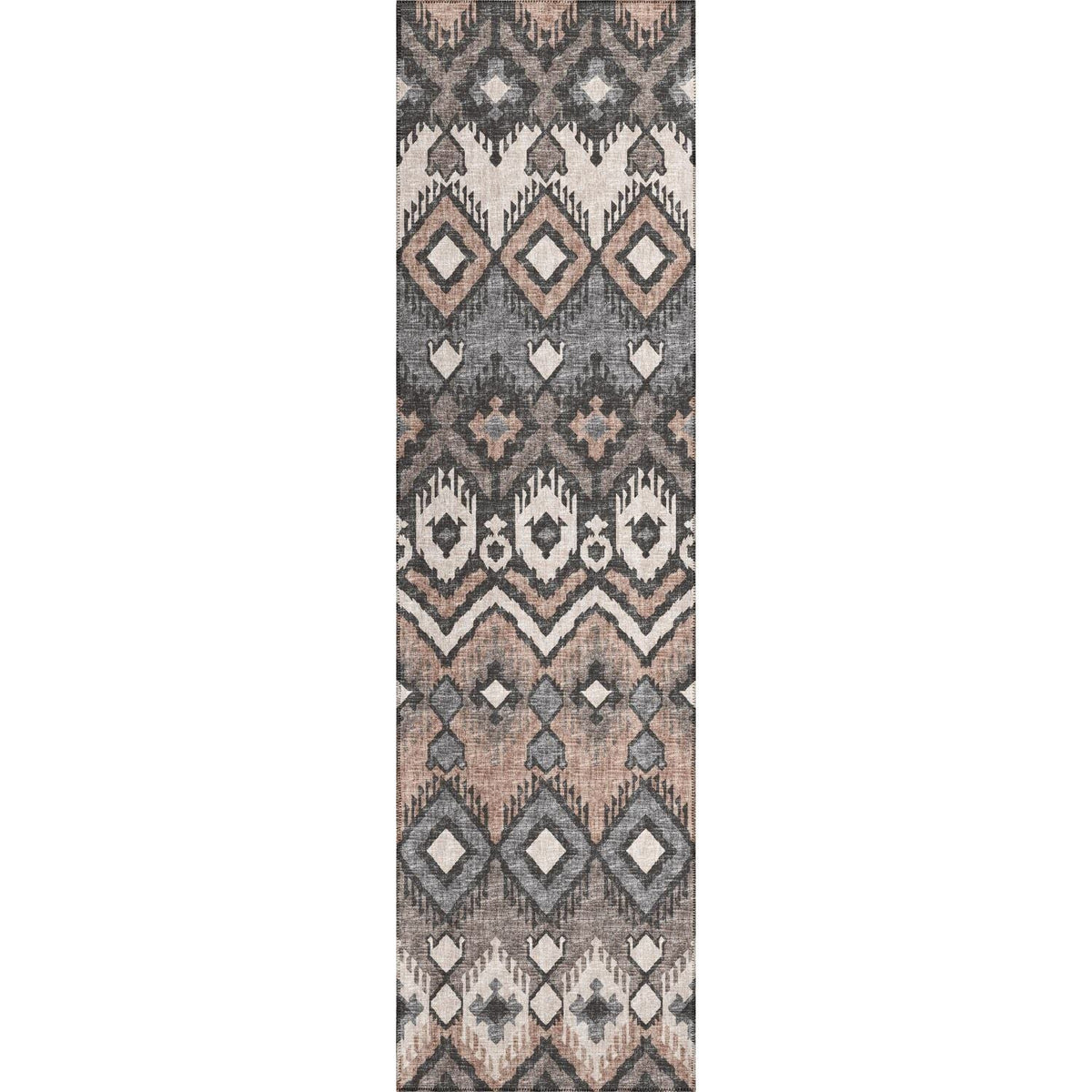 Sedona Sn2 Brown Bohemian Rug Runner 2' 3&quot; X 10'