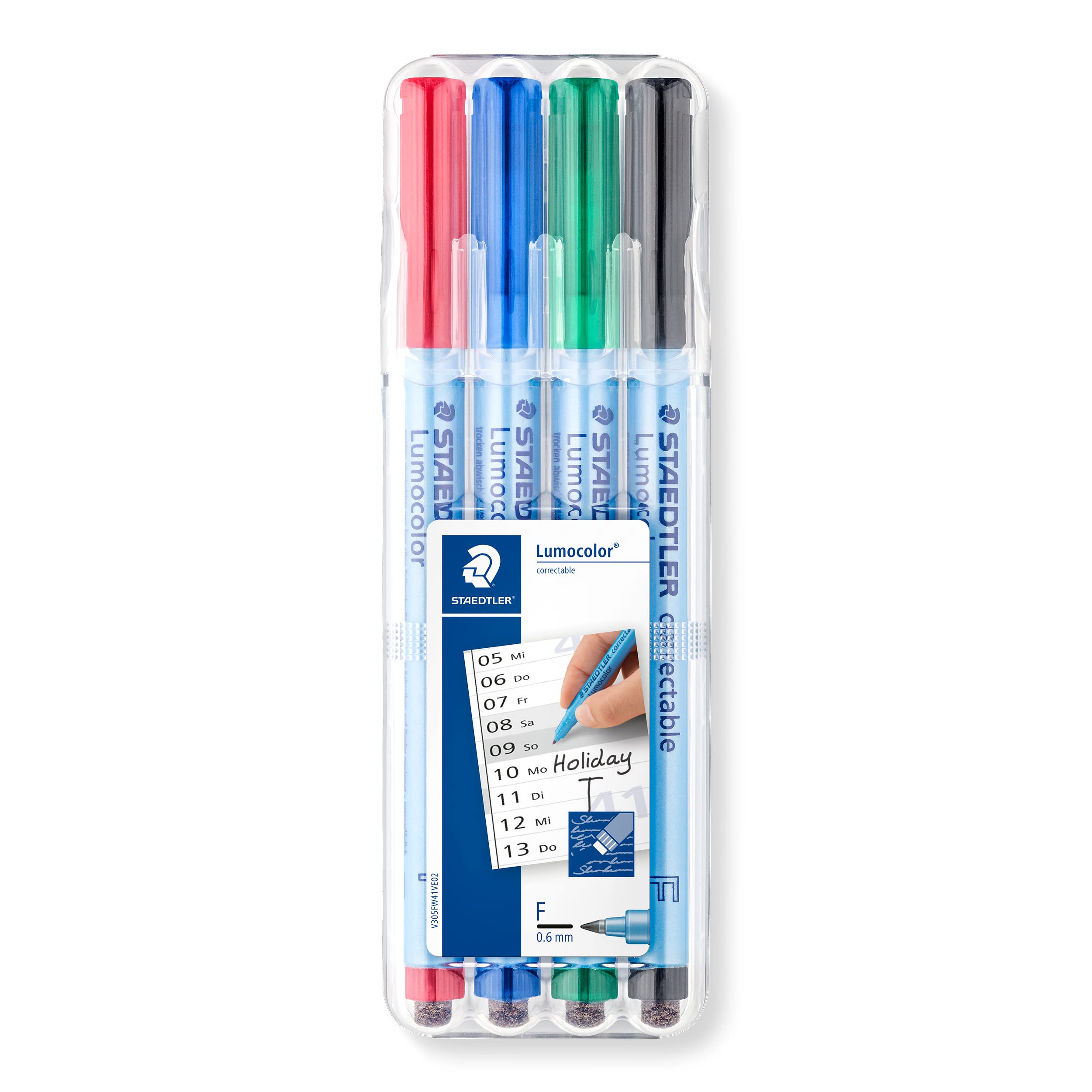 Staedtler Lumocolor Correctable Fine Point Pens (305Fwp4)