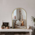 Arched Bathroom Mirror for Wall, Mirror for Vanity,30x20 Large Wall Mounted Mirror, Metal Frame (30x20, Gold)