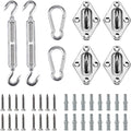 Artpuch Sun Shade Sail Hardware Kit 8 Inch For Rectangle Square Shade Sail Outdoor Installation 304 Stainless Steel